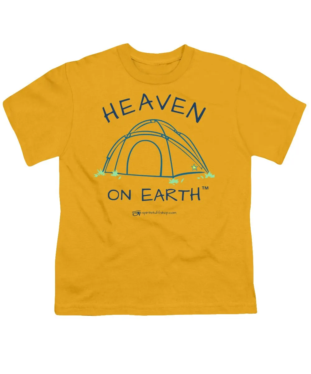 Camping/tent Heaven On Earth - Youth T-Shirt