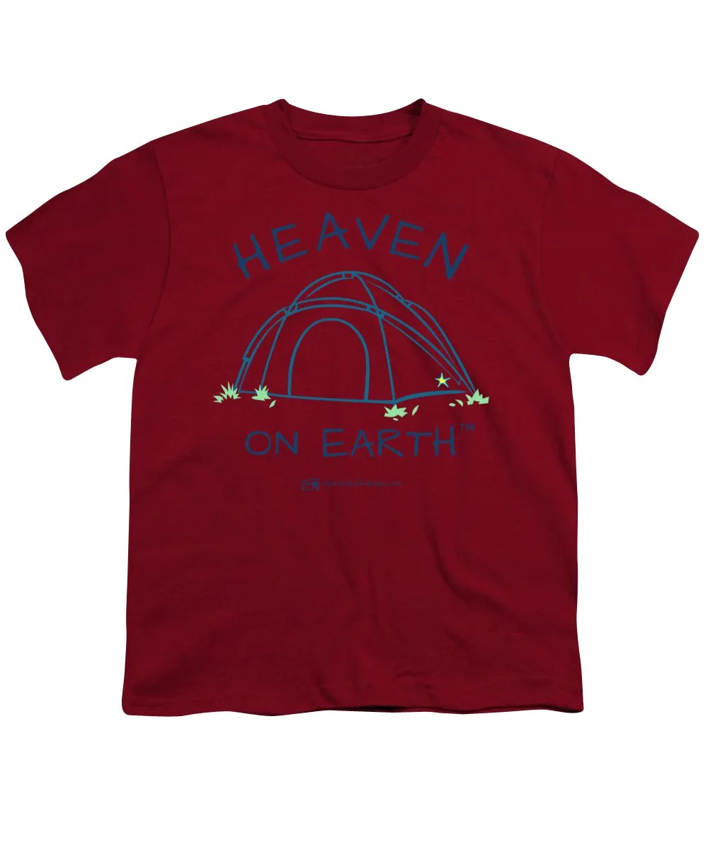 Camping/tent Heaven On Earth - Youth T-Shirt
