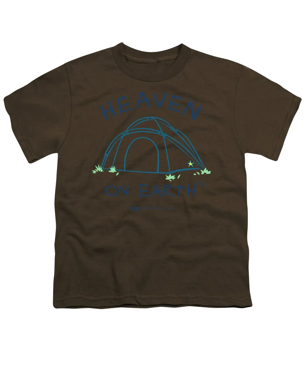 Camping/tent Heaven On Earth - Youth T-Shirt