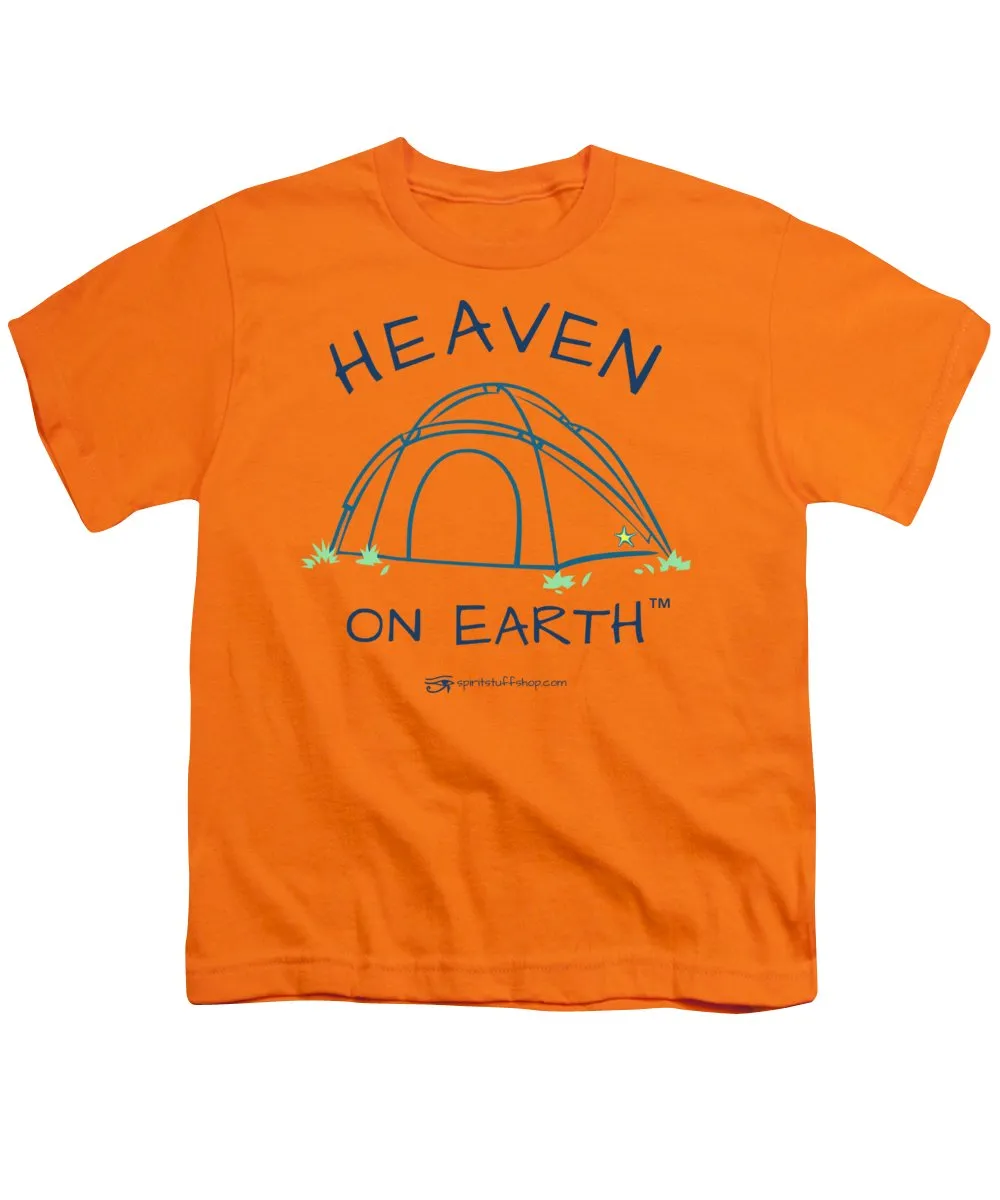 Camping/tent Heaven On Earth - Youth T-Shirt