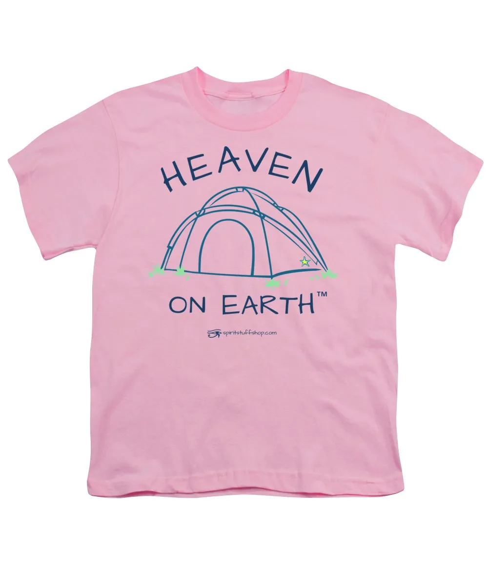 Camping/tent Heaven On Earth - Youth T-Shirt