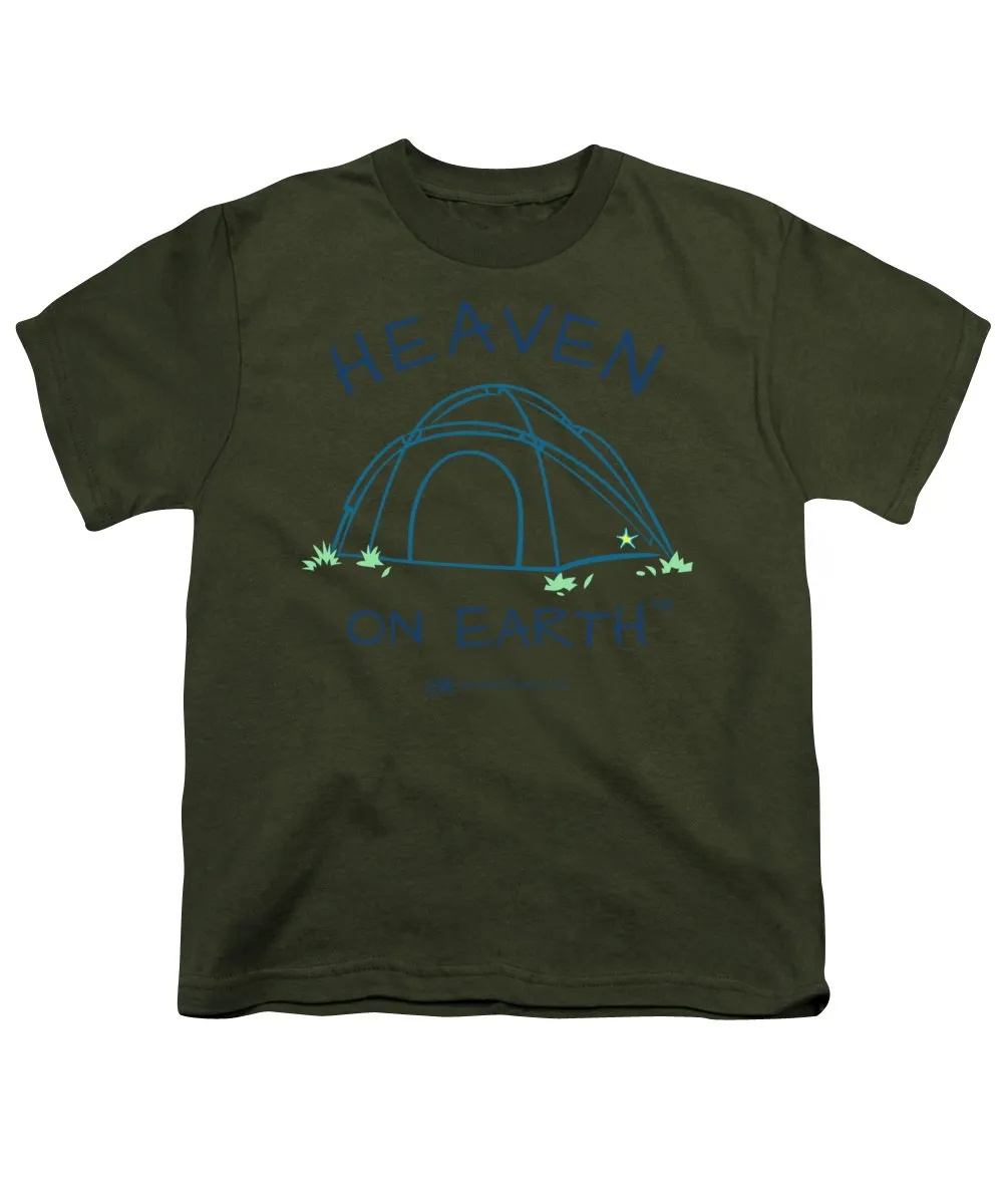 Camping/tent Heaven On Earth - Youth T-Shirt