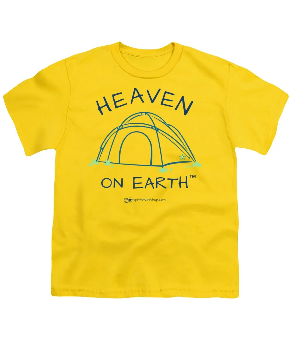Camping/tent Heaven On Earth - Youth T-Shirt