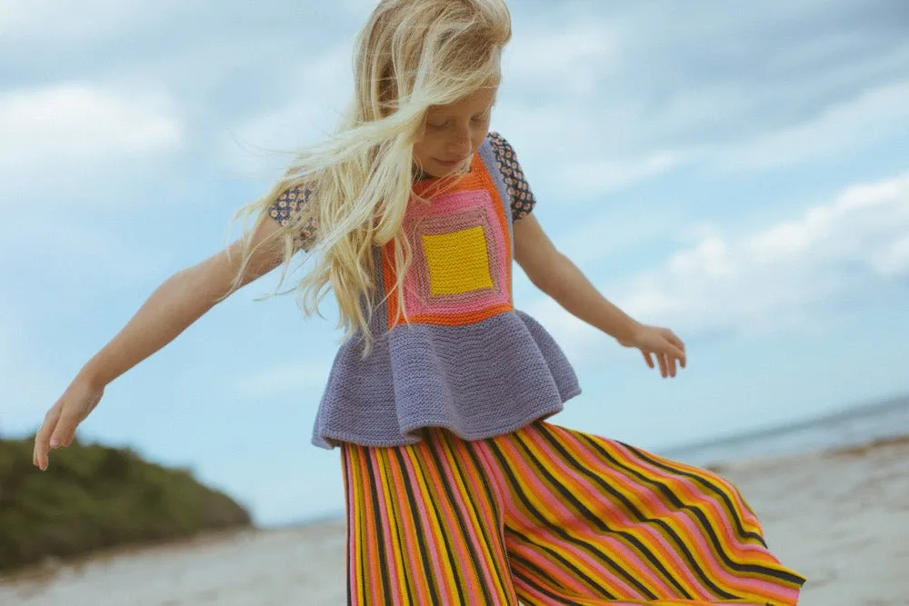 Candy Stripe Accordion Pants by Misha & Puff