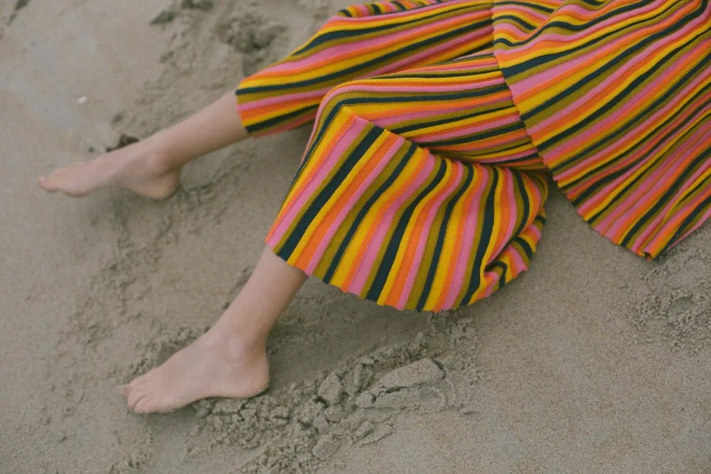 Candy Stripe Accordion Pants by Misha & Puff
