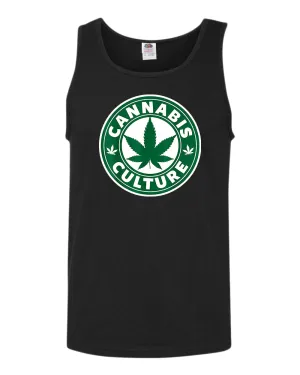 Cannab*s and coffee tank top