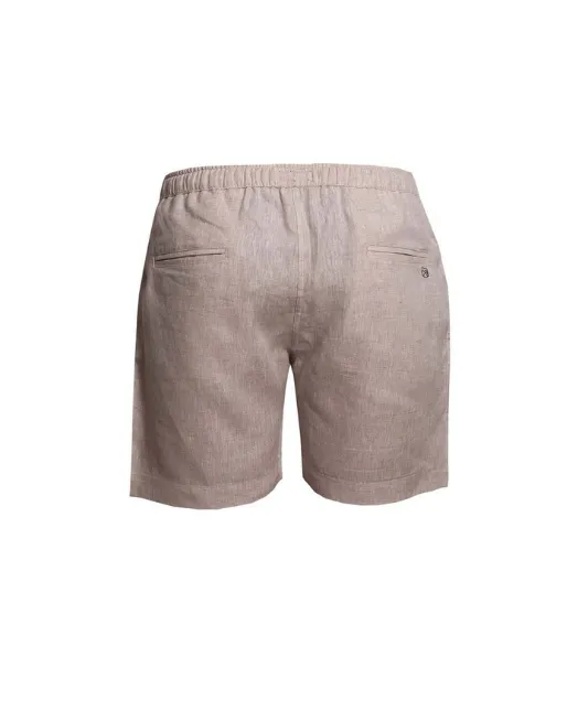 Capri Linen Bermudas - Beige