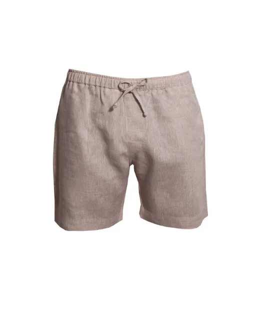 Capri Linen Bermudas - Beige