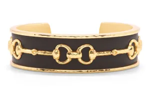 Capucine de Wulf Equestrian Snaffle Bit Cuff - Espresso