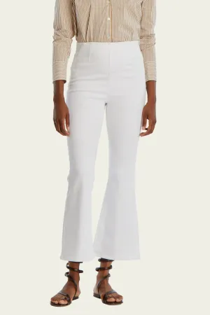 Carson Off-Duty Ankle Flare Jean in White
