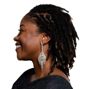 Centerpiece rhinestone earrings
