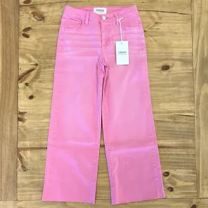 Ceros Tween Pink Crop Wide Leg Jeans