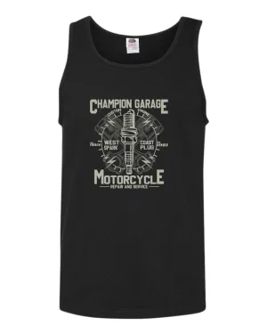 Champion garage motorcycle repair service tank top