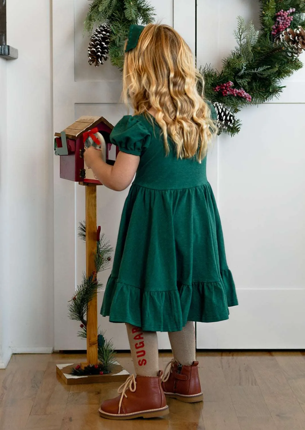 Charm Dress in Hunter