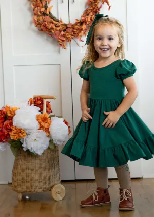 Charm Dress in Hunter