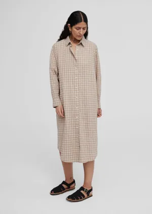 Checkered Shirt Dress, Nomad