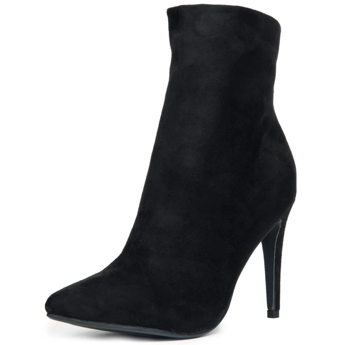 Chinese Laundry Song Bird Micro Suede Black Heeled Booties