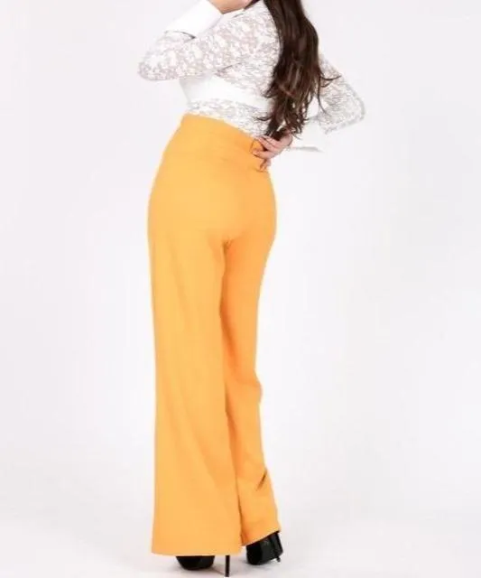 Chloe Marigold Wide Leg Pants
