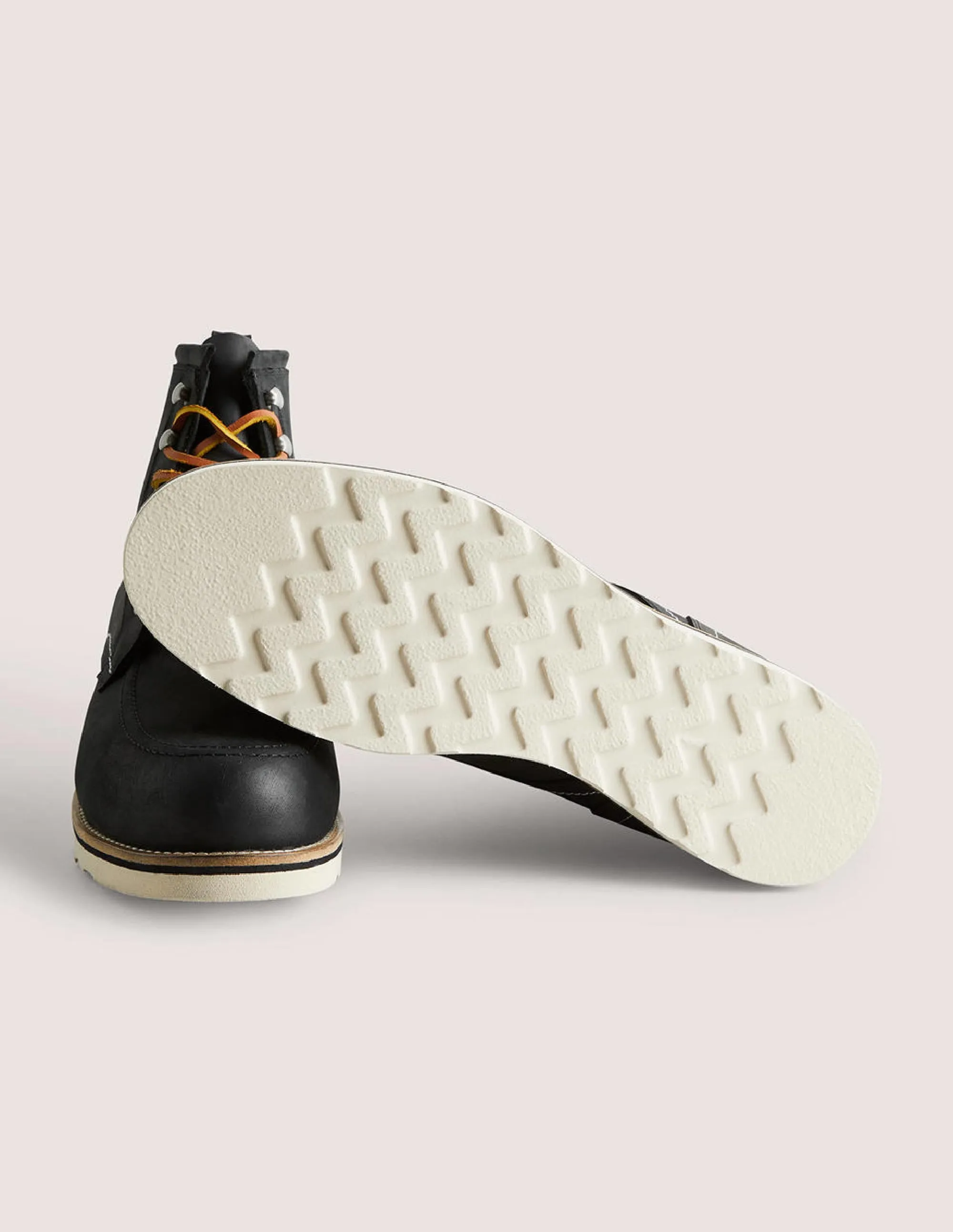 Chukka-Boots aus Leder-Schwarz