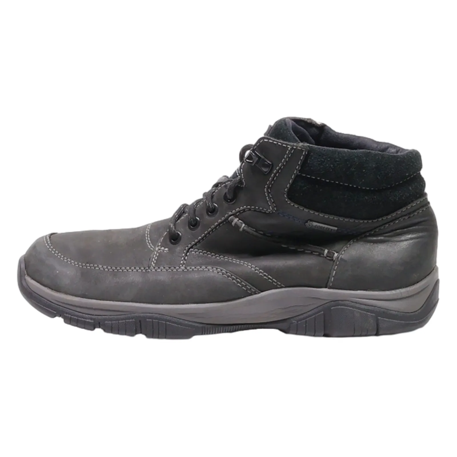 CLARKS Chukka Boots Grey Synthetic Mens UK 9
