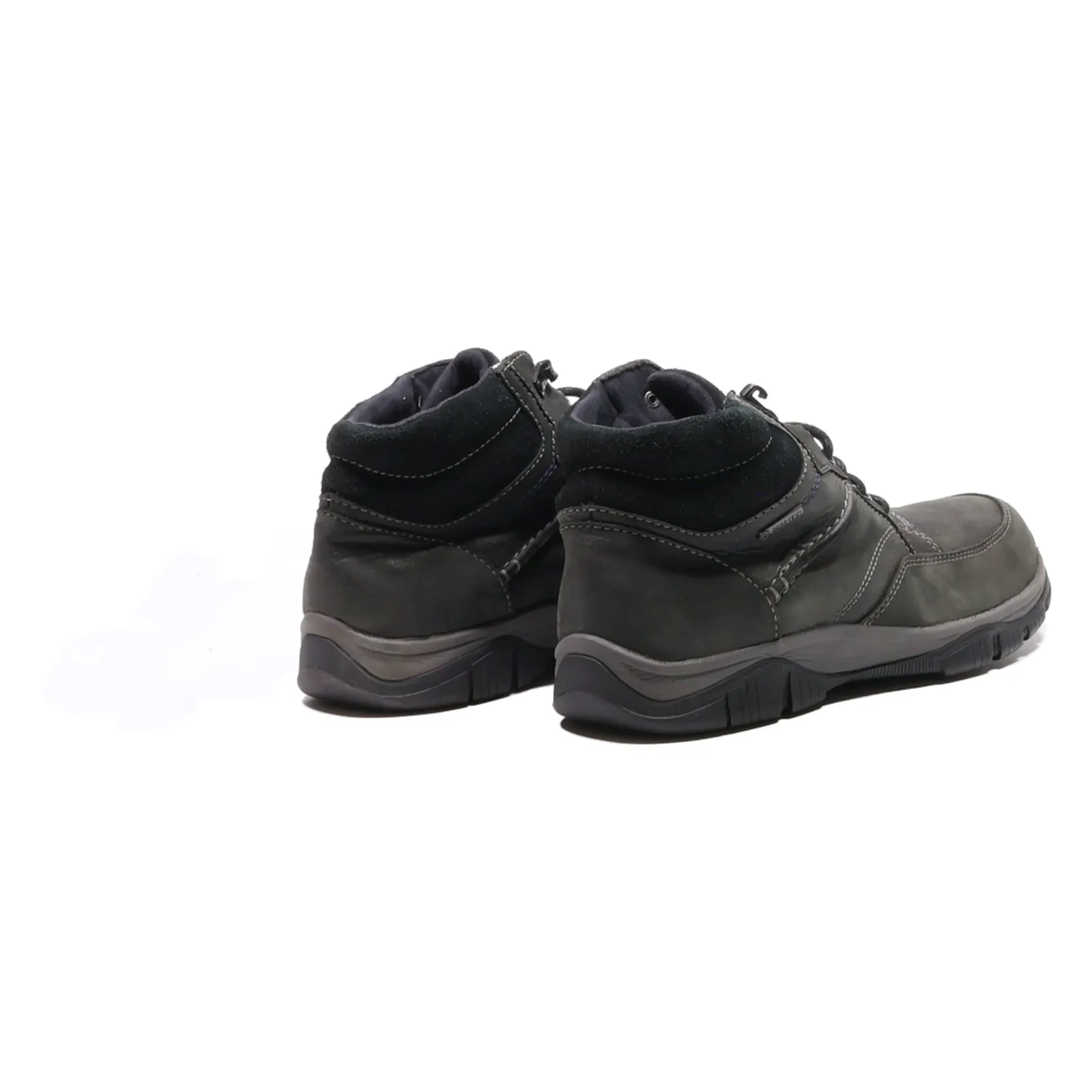CLARKS Chukka Boots Grey Synthetic Mens UK 9