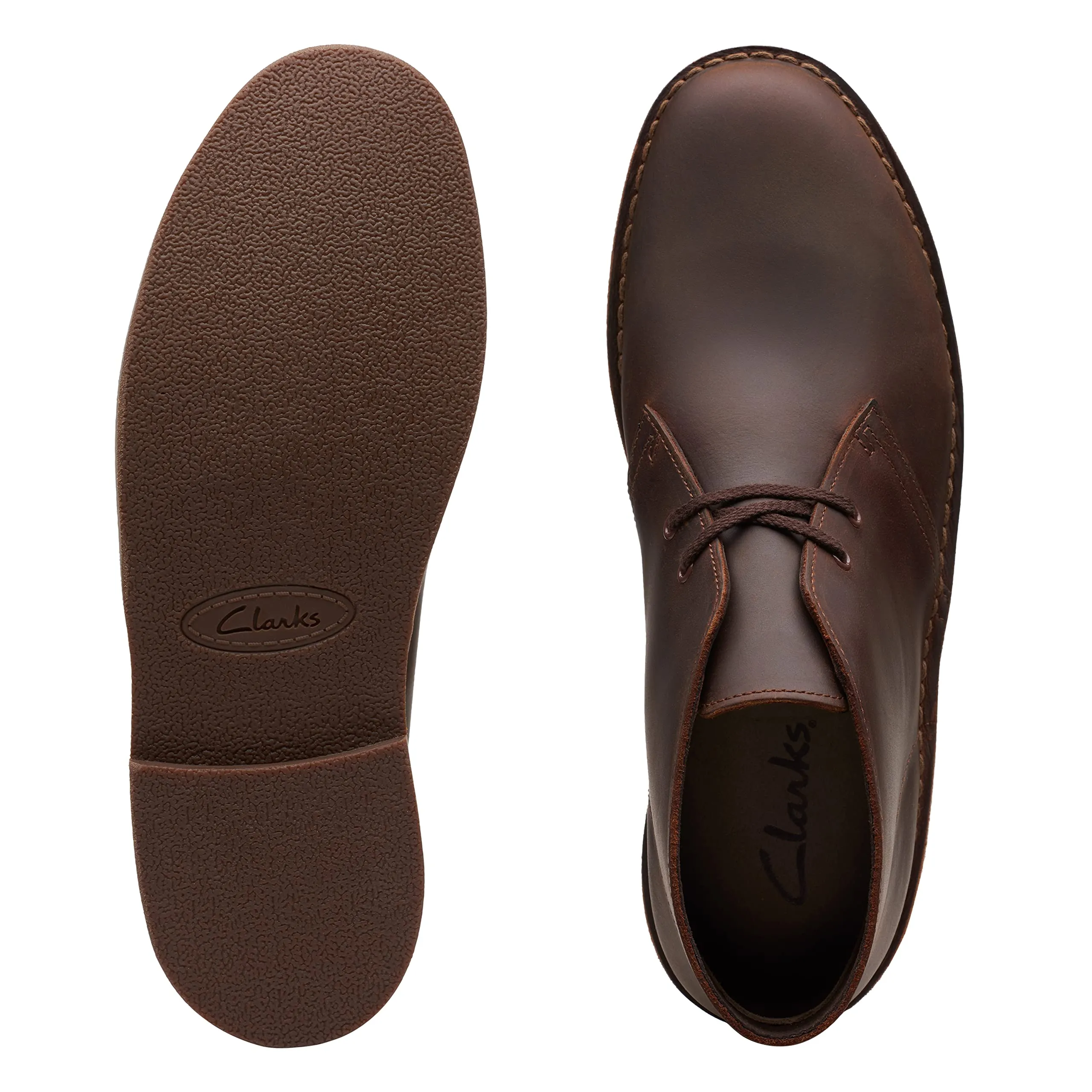 Clarks Men's Bushacre 2 Chukka Boot, Dark Brown, 8 Wide