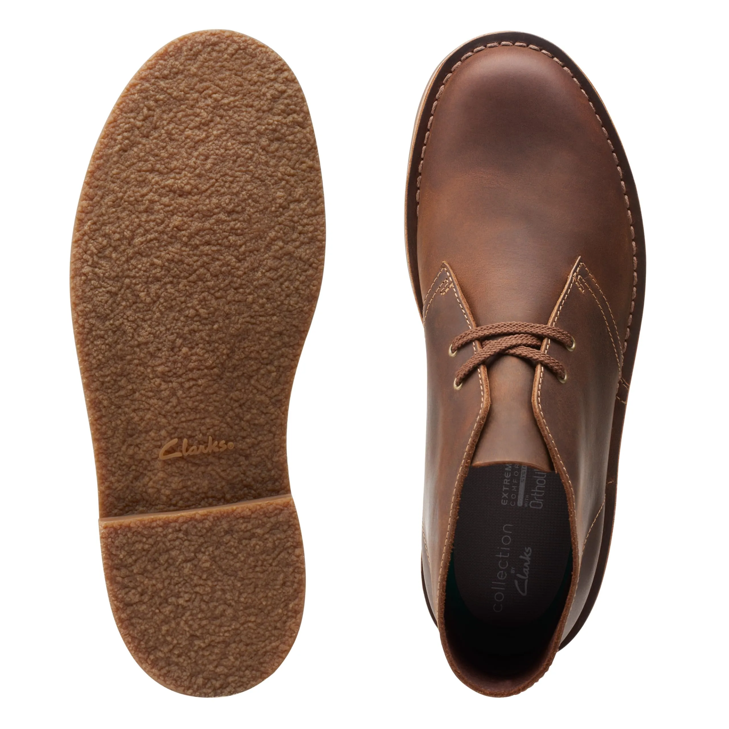 Clarks mens Bushacre 3 Chukka Boot, Beeswax, 10.5 Wide US