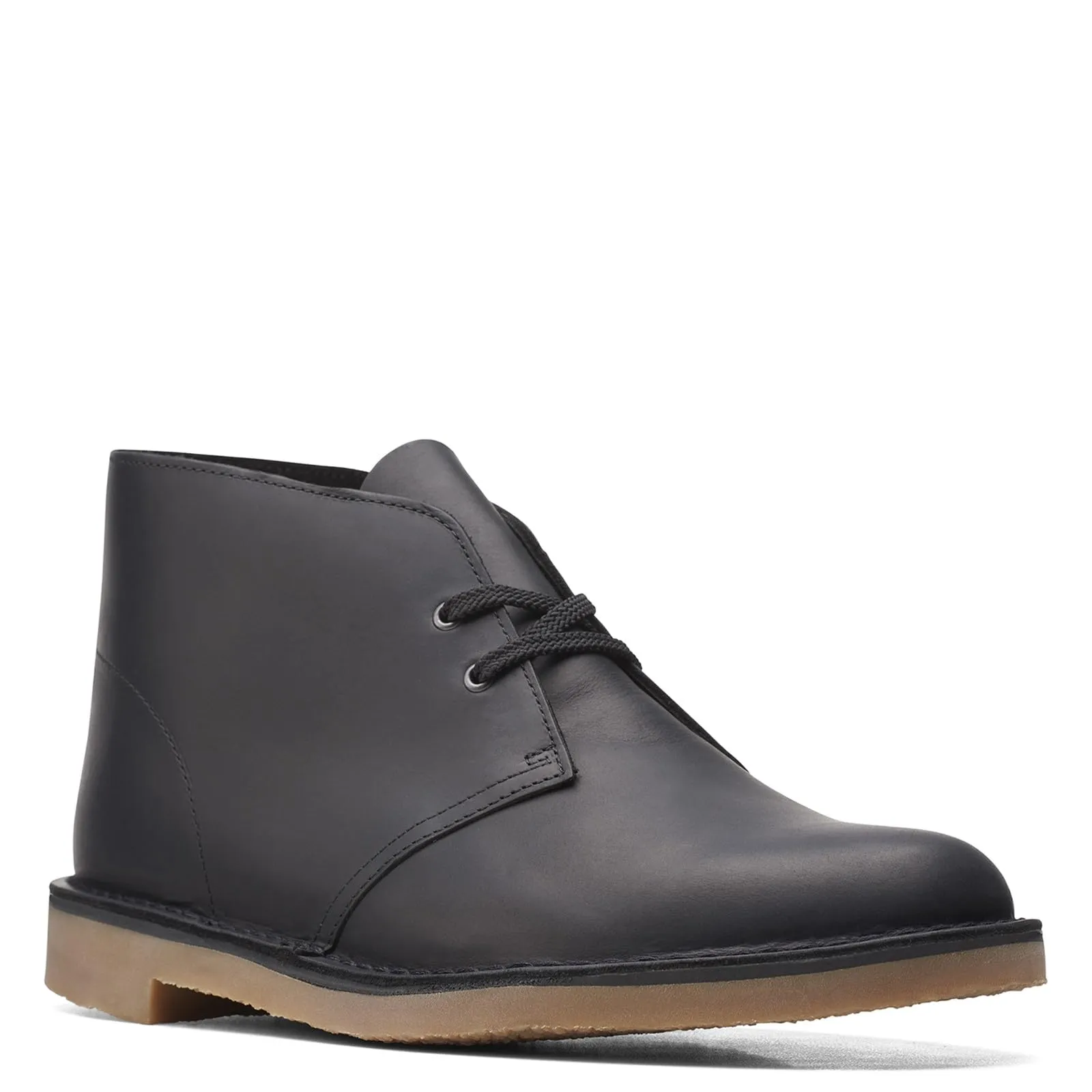 Clarks Men's Bushacre 3 Chukka Boot, Black Leather, 11.5 Wide