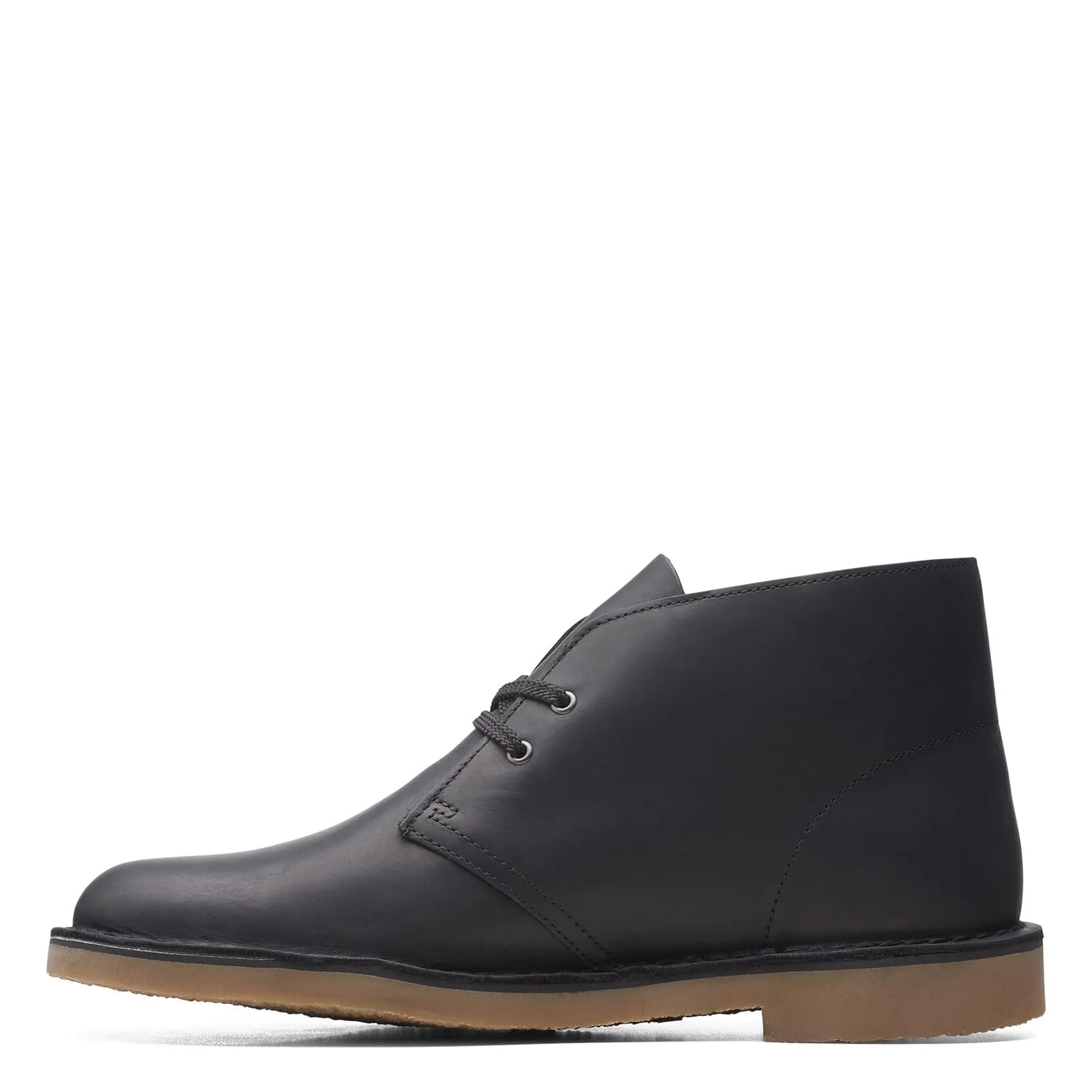 Clarks Men's Bushacre 3 Chukka Boot, Black Leather, 11.5 Wide