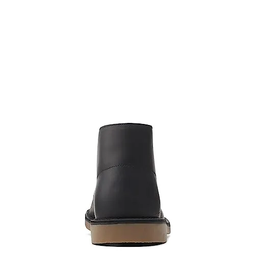 Clarks Men's Bushacre 3 Chukka Boot, Black Leather, 13