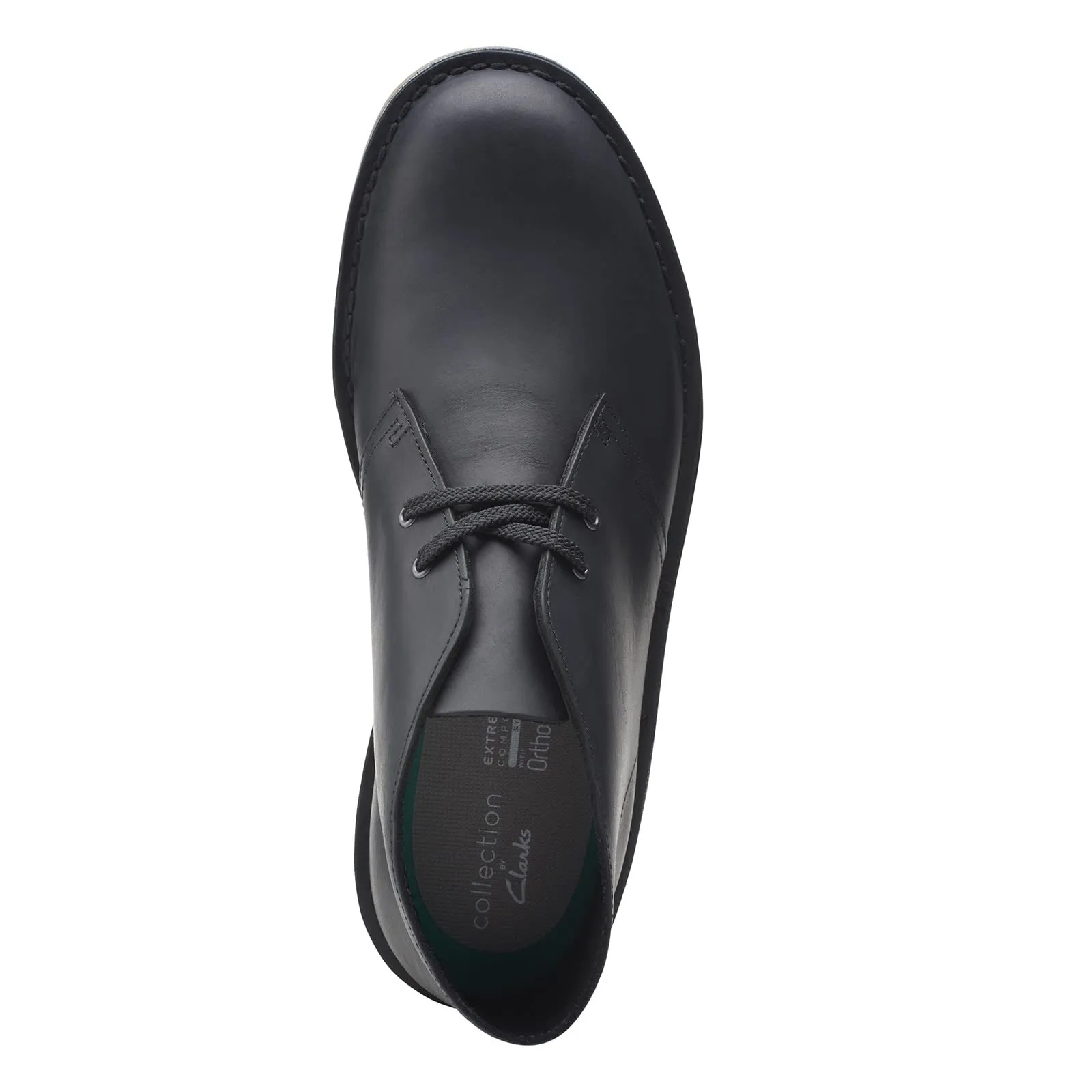 Clarks Men's Bushacre 3 Chukka Boot, Black Leather, 13