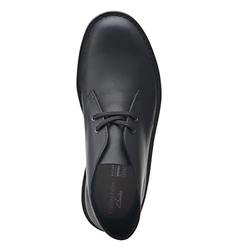 Clarks Men's Bushacre 3 Chukka Boot, Black Leather, 13