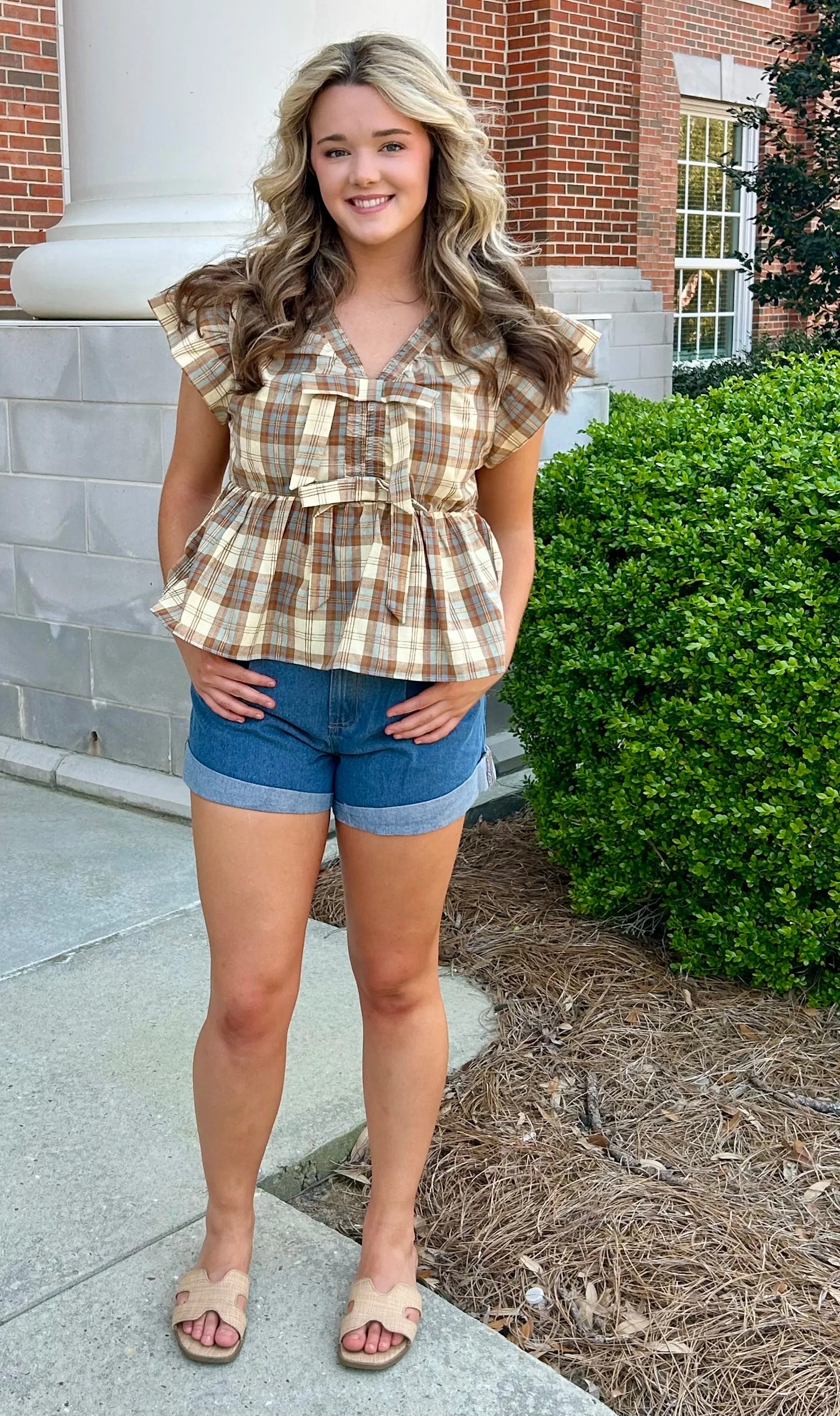 Classic Cuffed Denim Shorts