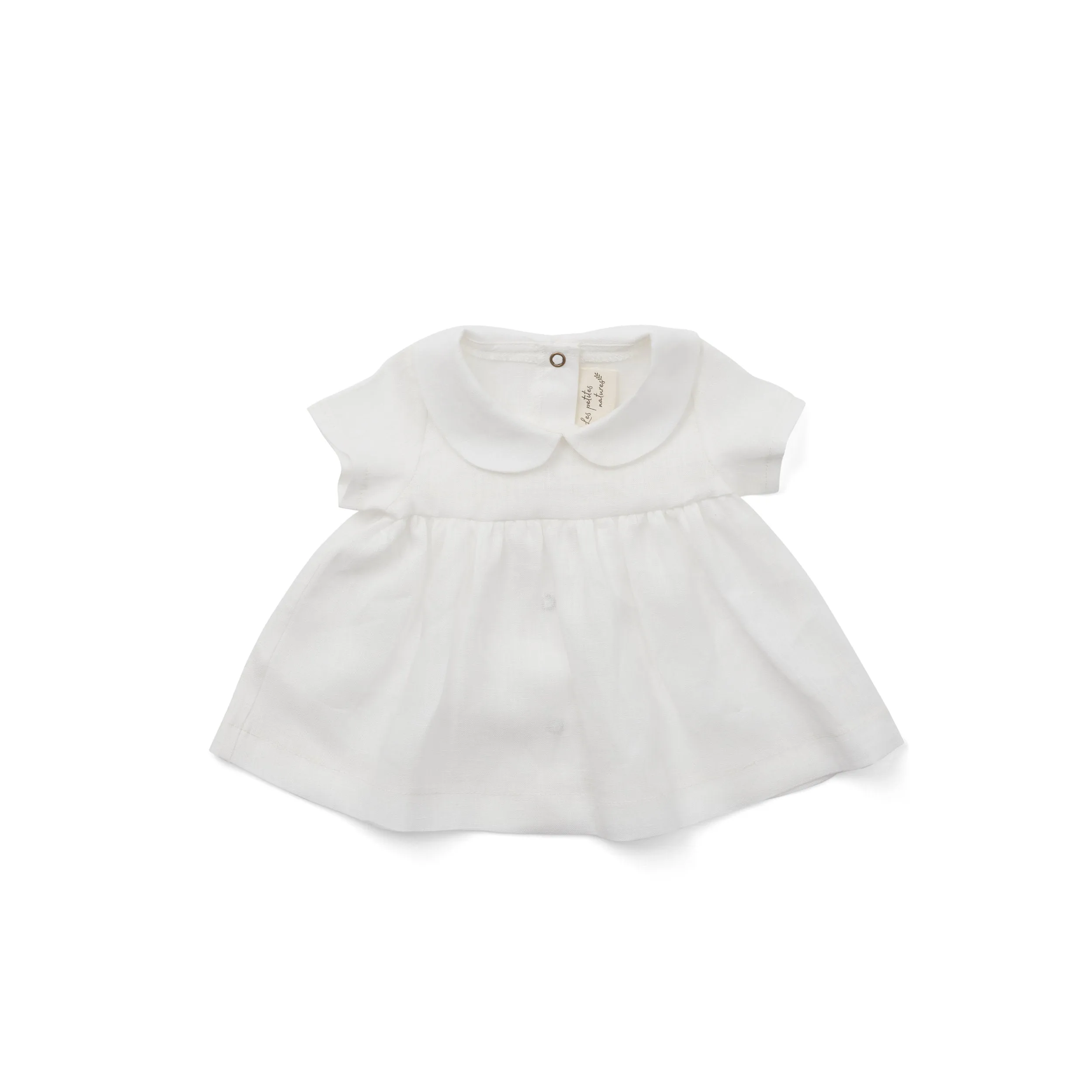 Claudine Dress - White linen