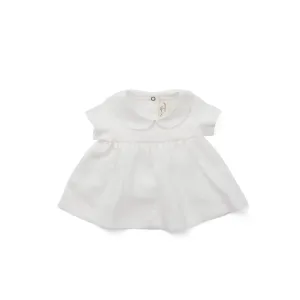 Claudine Dress - White linen