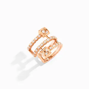 Cleo Lotus Full Diamond Twist Ear Cuff (Single R)
