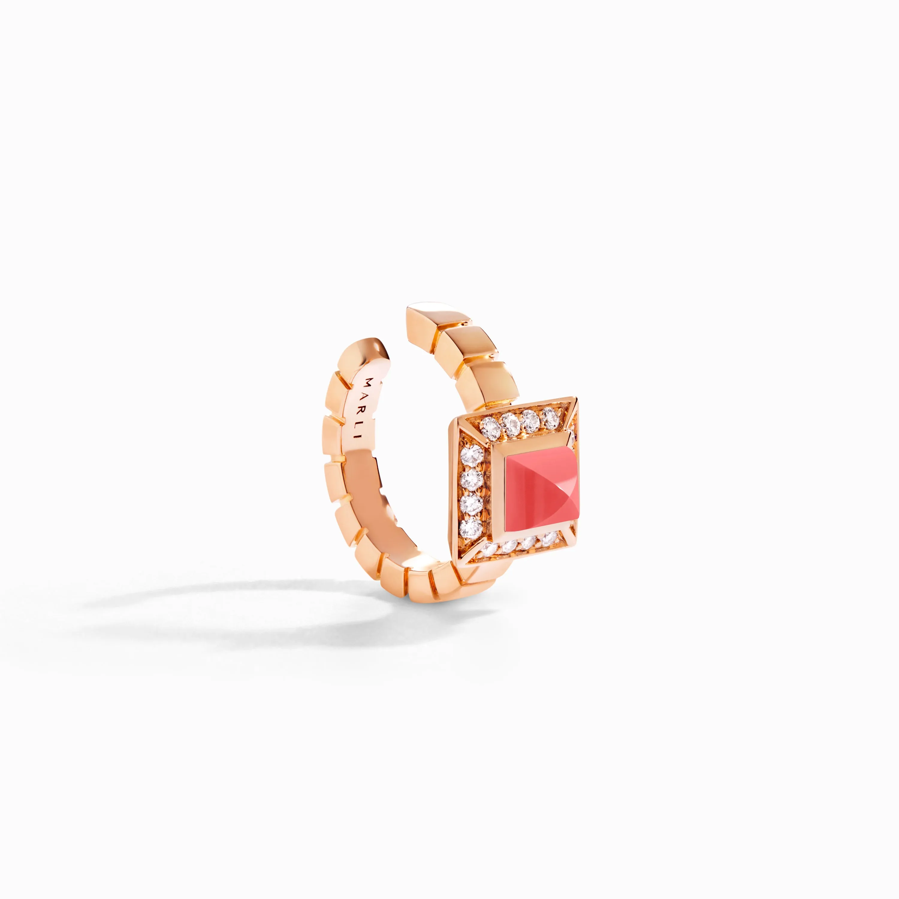 Cleo Lotus Pavé Ear Cuff (Single R)