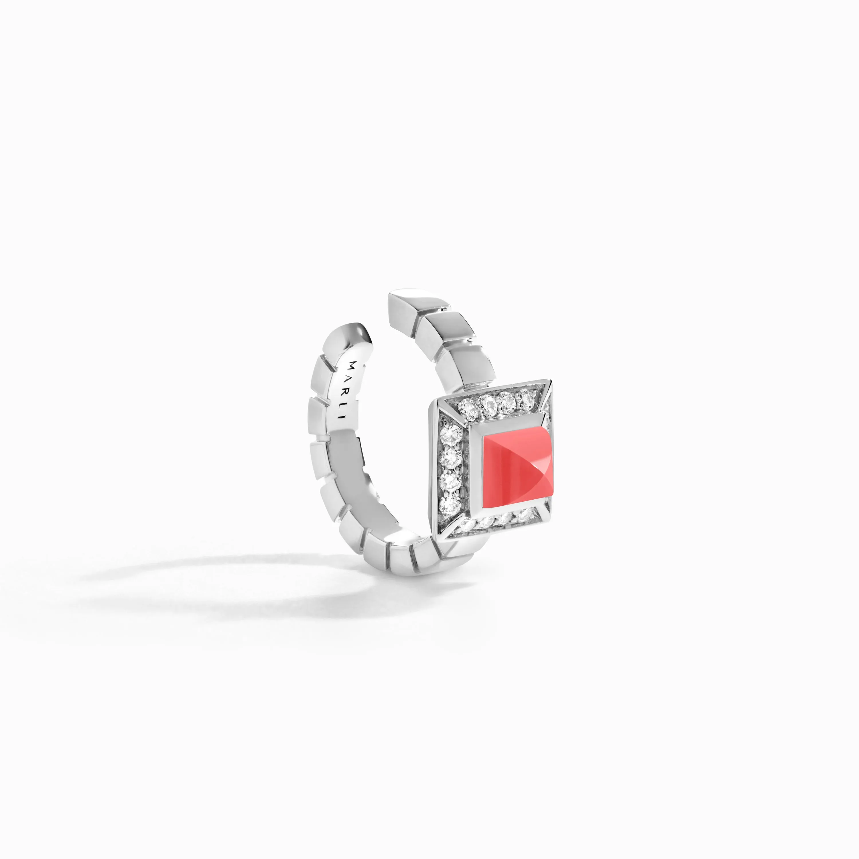 Cleo Lotus Pavé Ear Cuff (Single R)