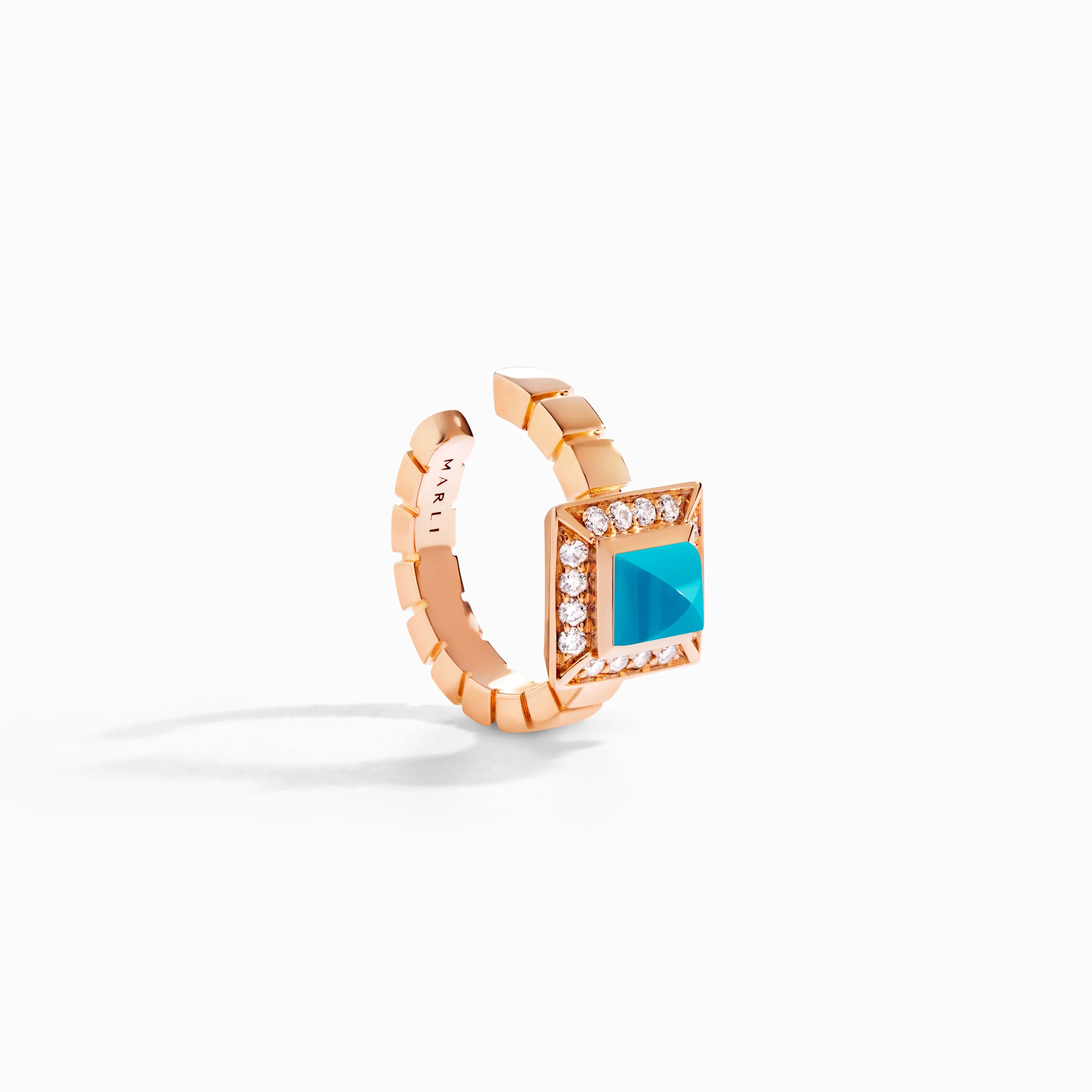 Cleo Lotus Pavé Ear Cuff (Single R)