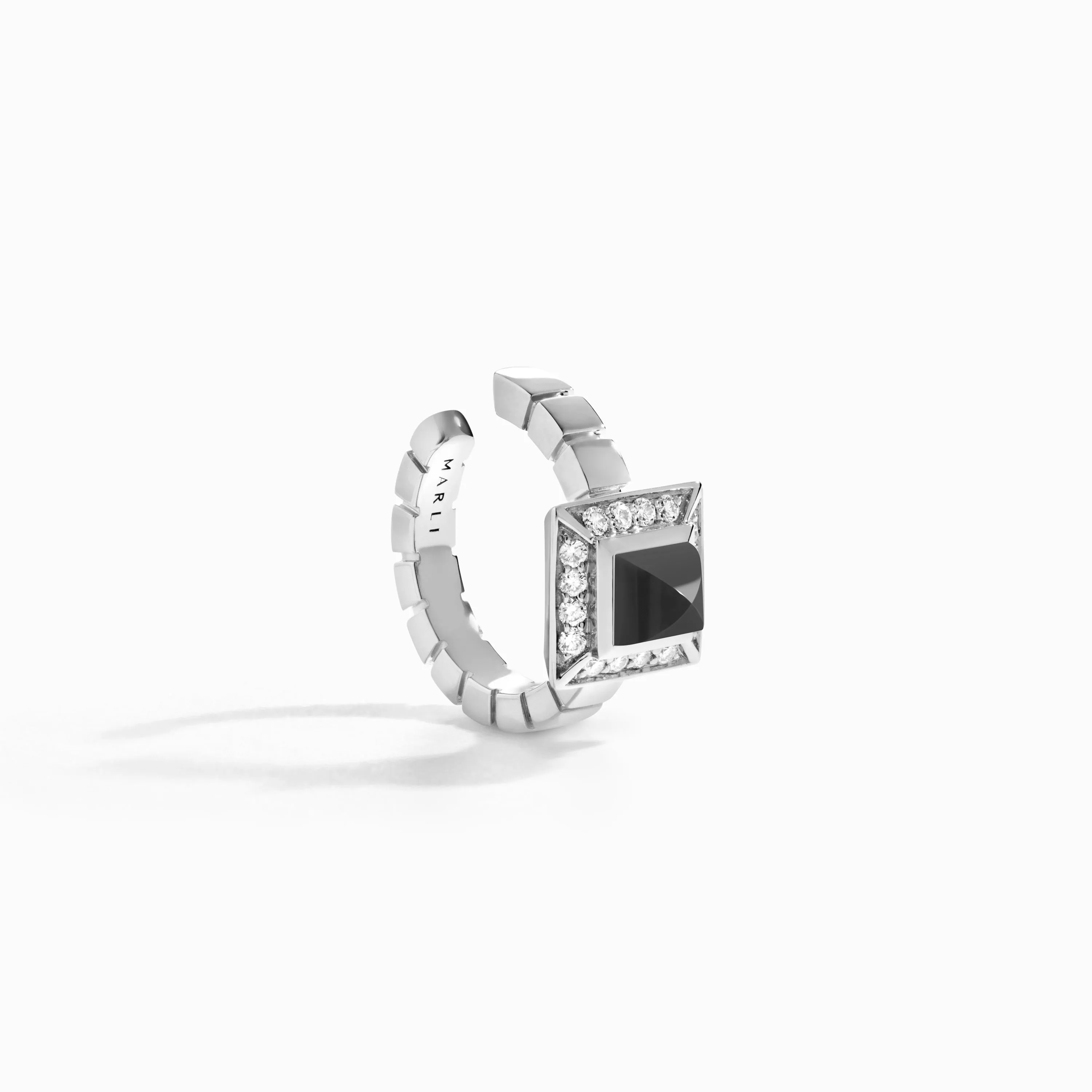 Cleo Lotus Pavé Ear Cuff (Single R)