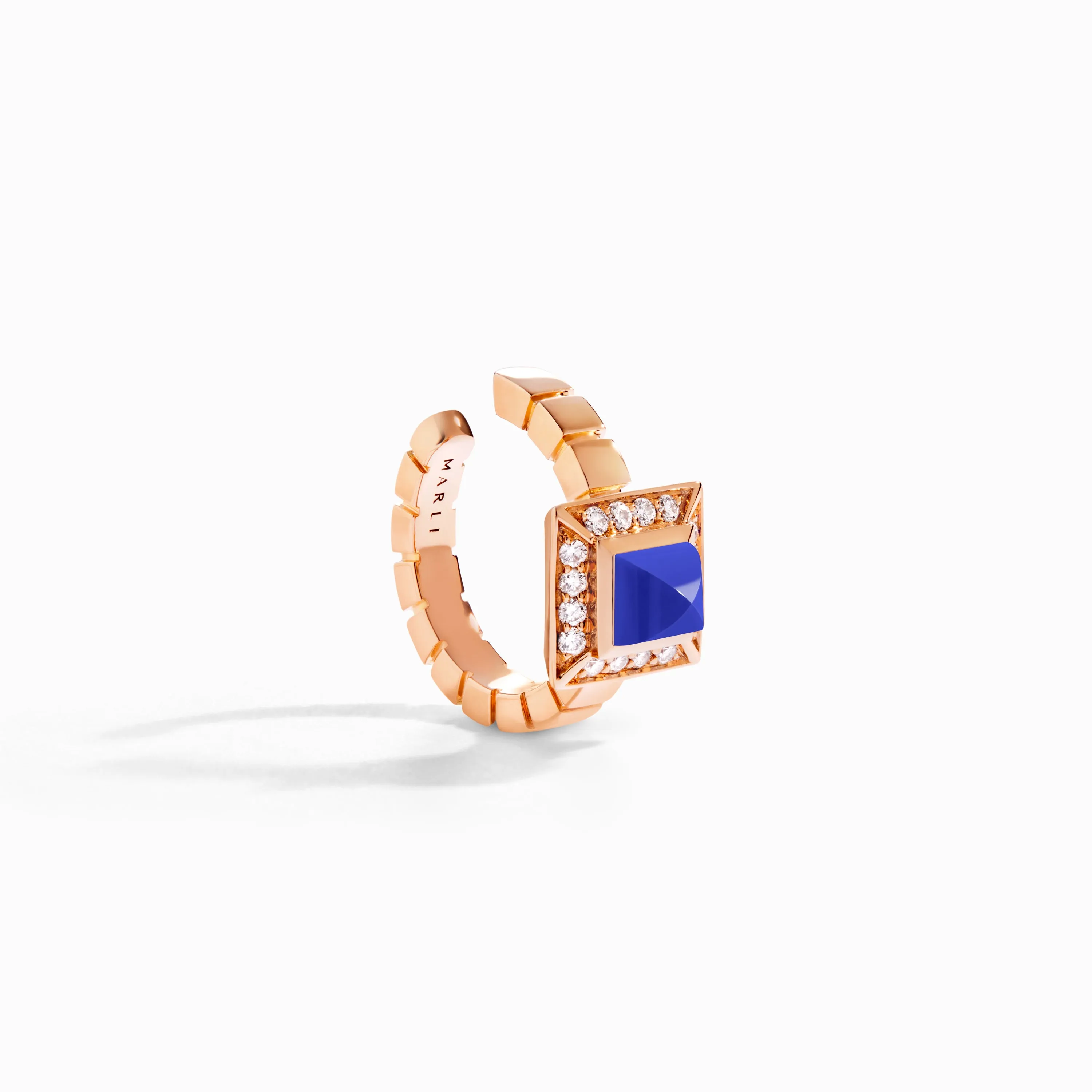 Cleo Lotus Pavé Ear Cuff (Single R)