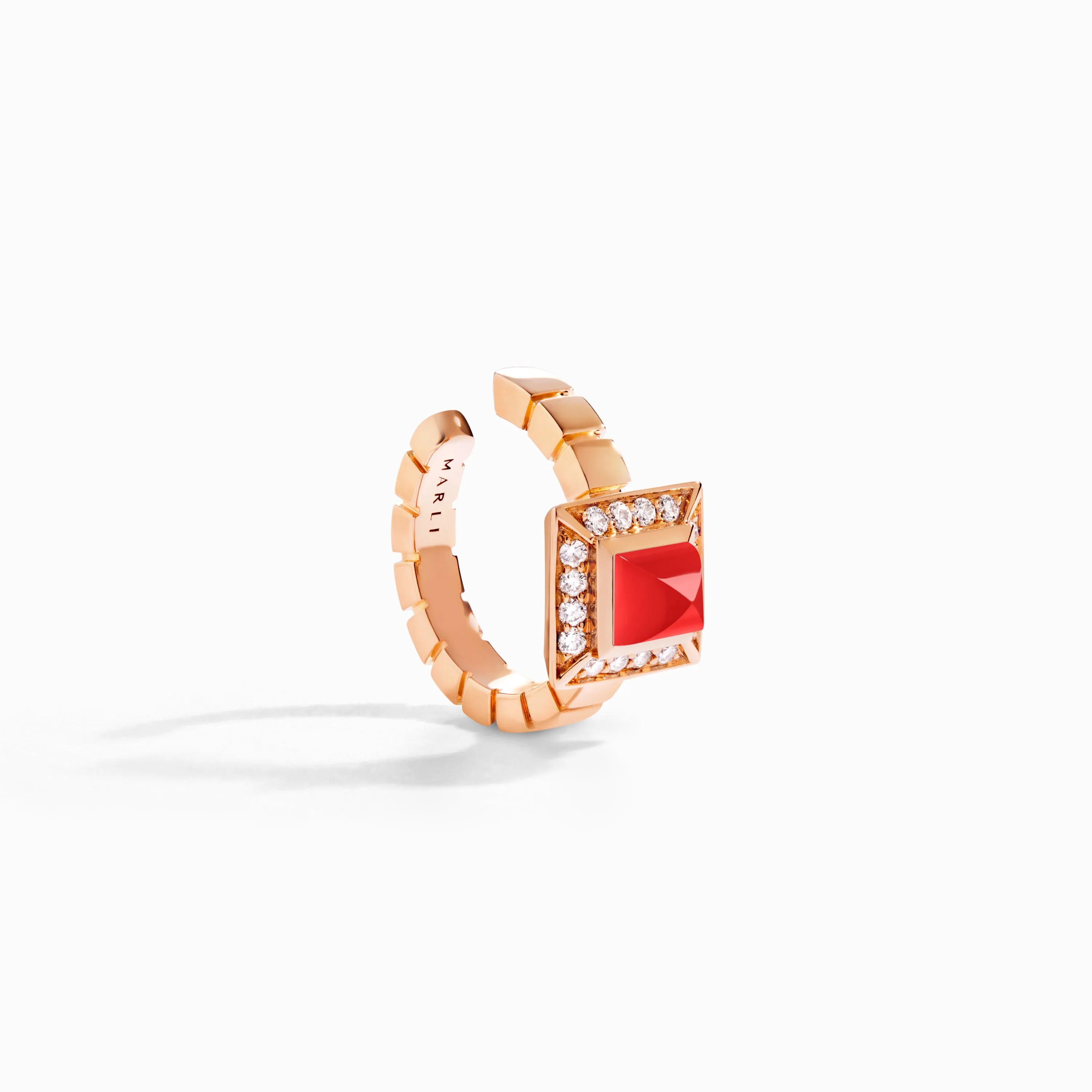 Cleo Lotus Pavé Ear Cuff (Single R)