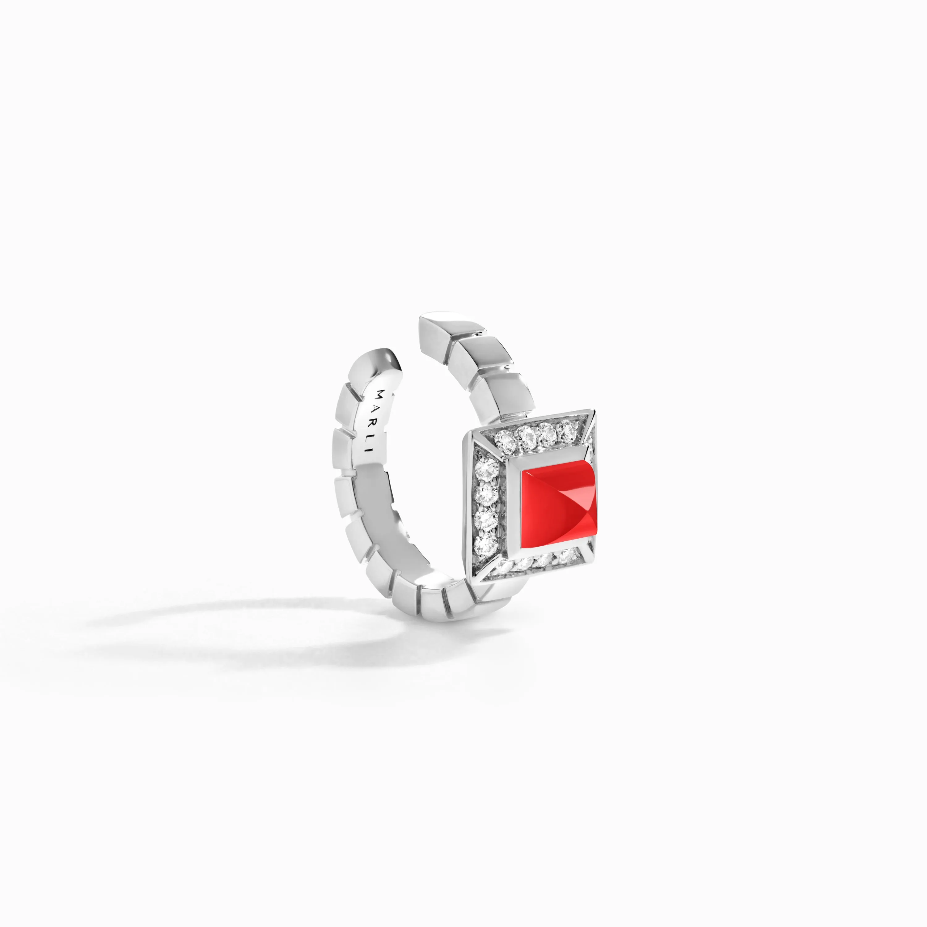 Cleo Lotus Pavé Ear Cuff (Single R)