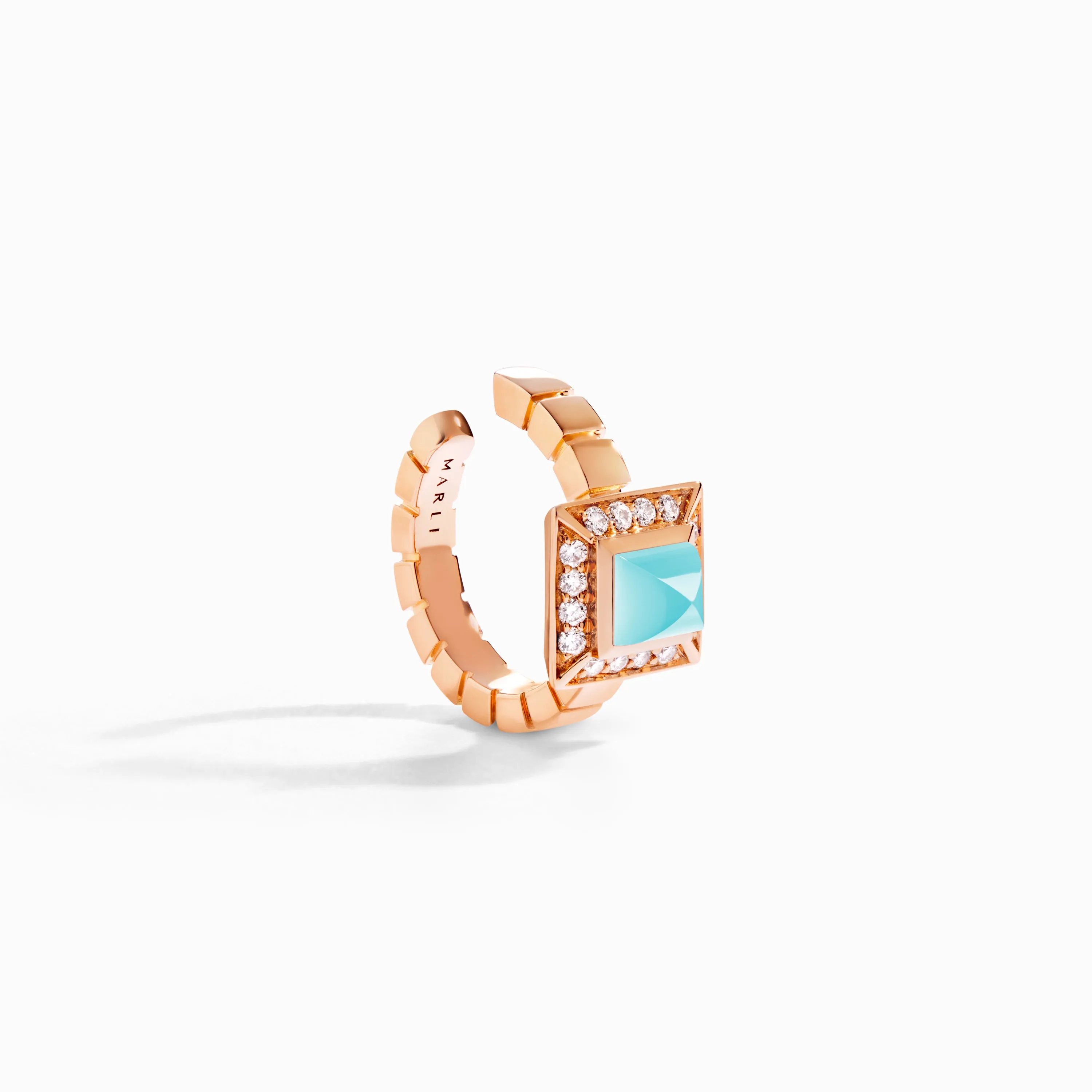 Cleo Lotus Pavé Ear Cuff (Single R)