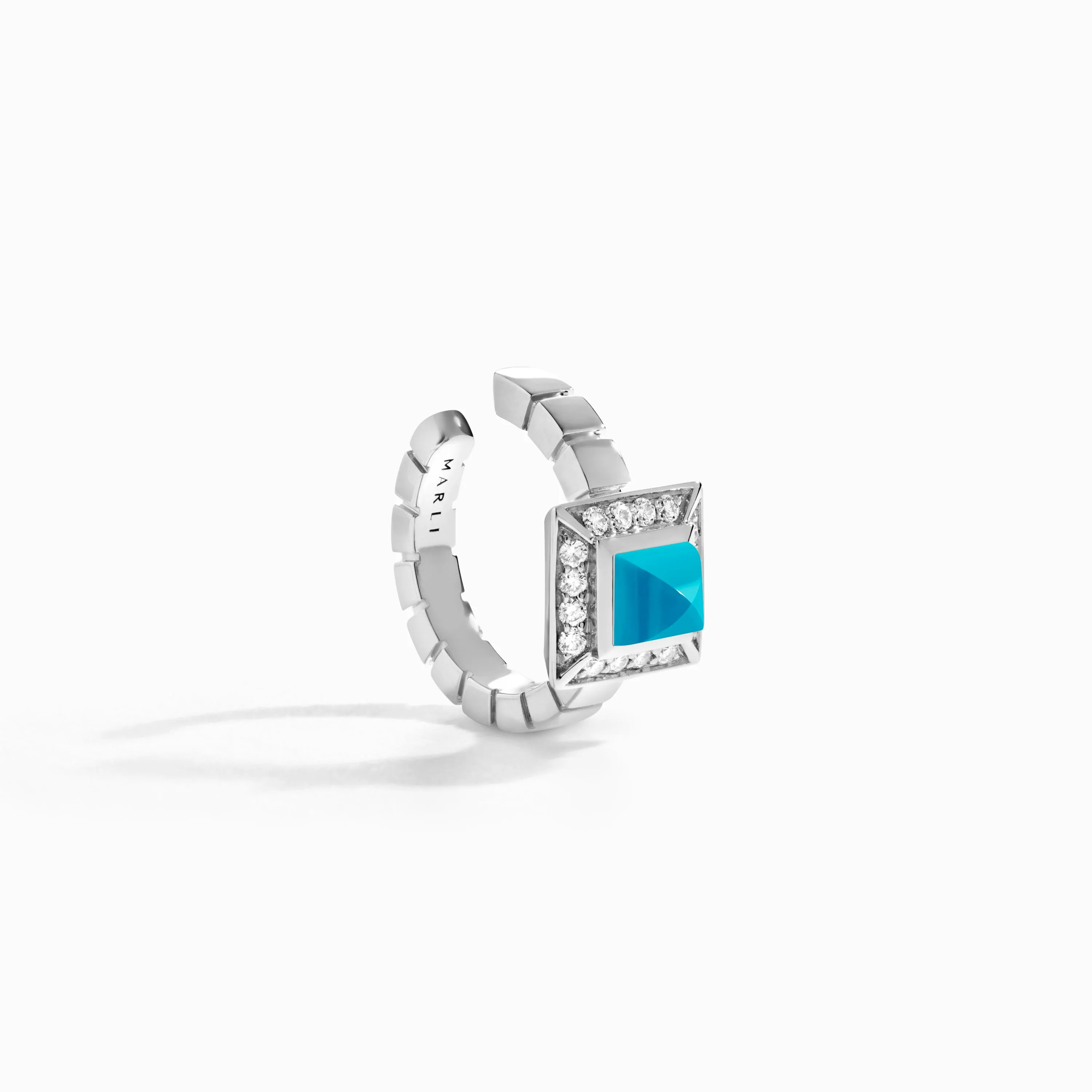 Cleo Lotus Pavé Ear Cuff (Single R)