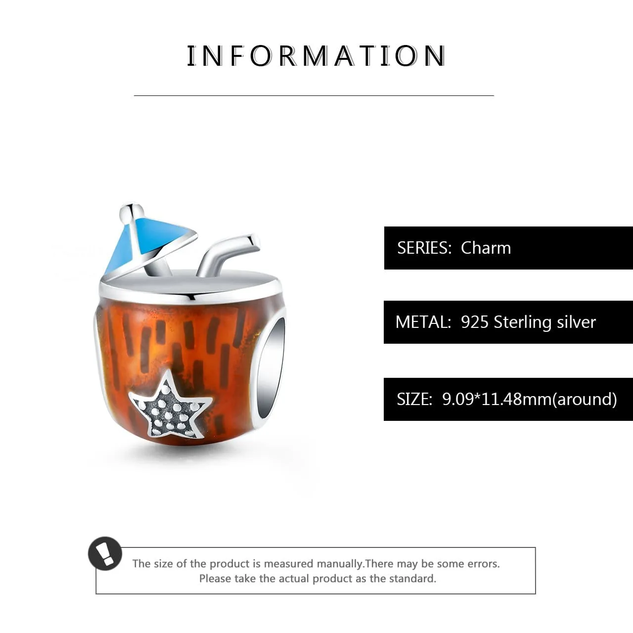 Coconut Cocktail Charm