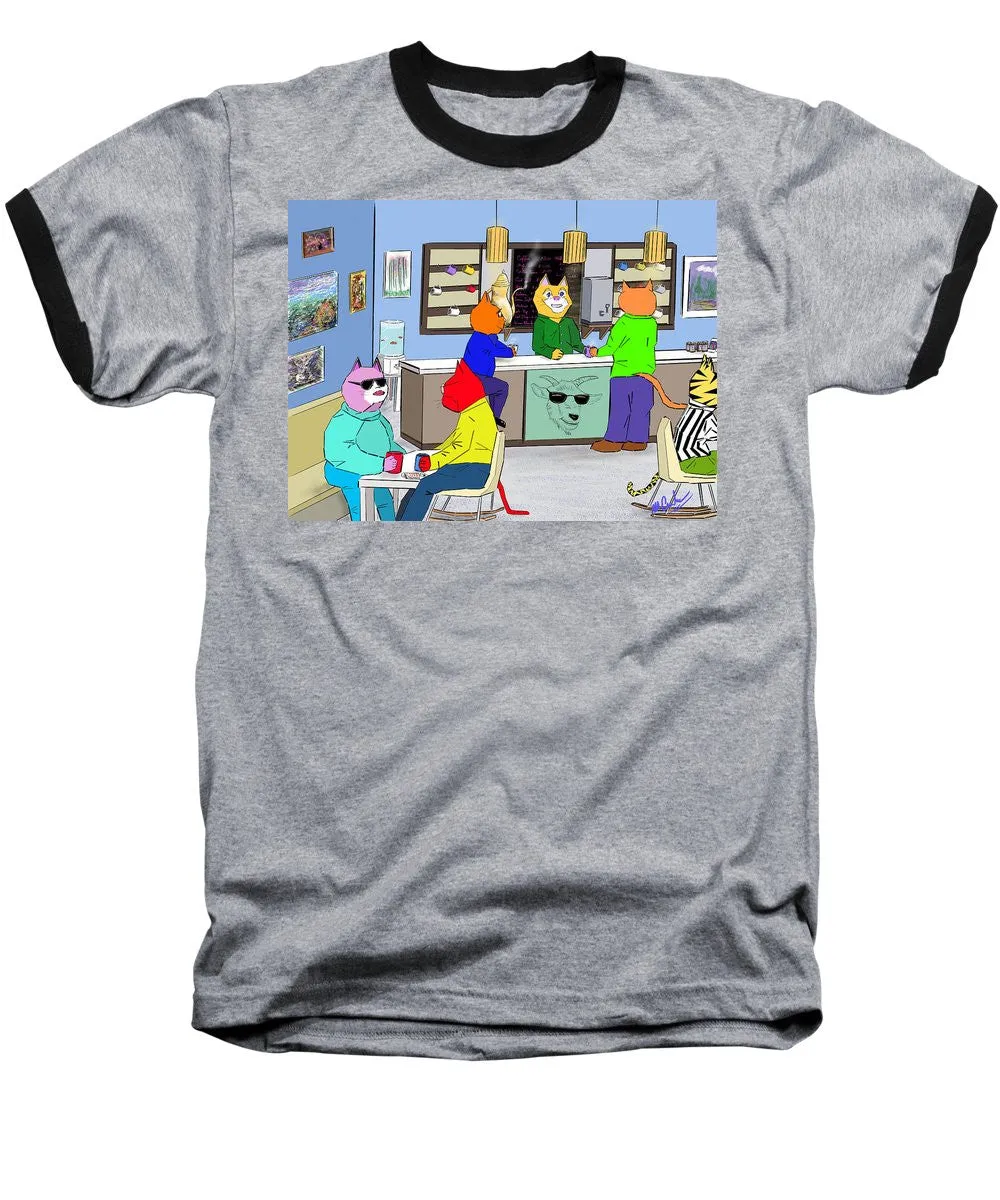 Coffee Cats - Baseball T-Shirt