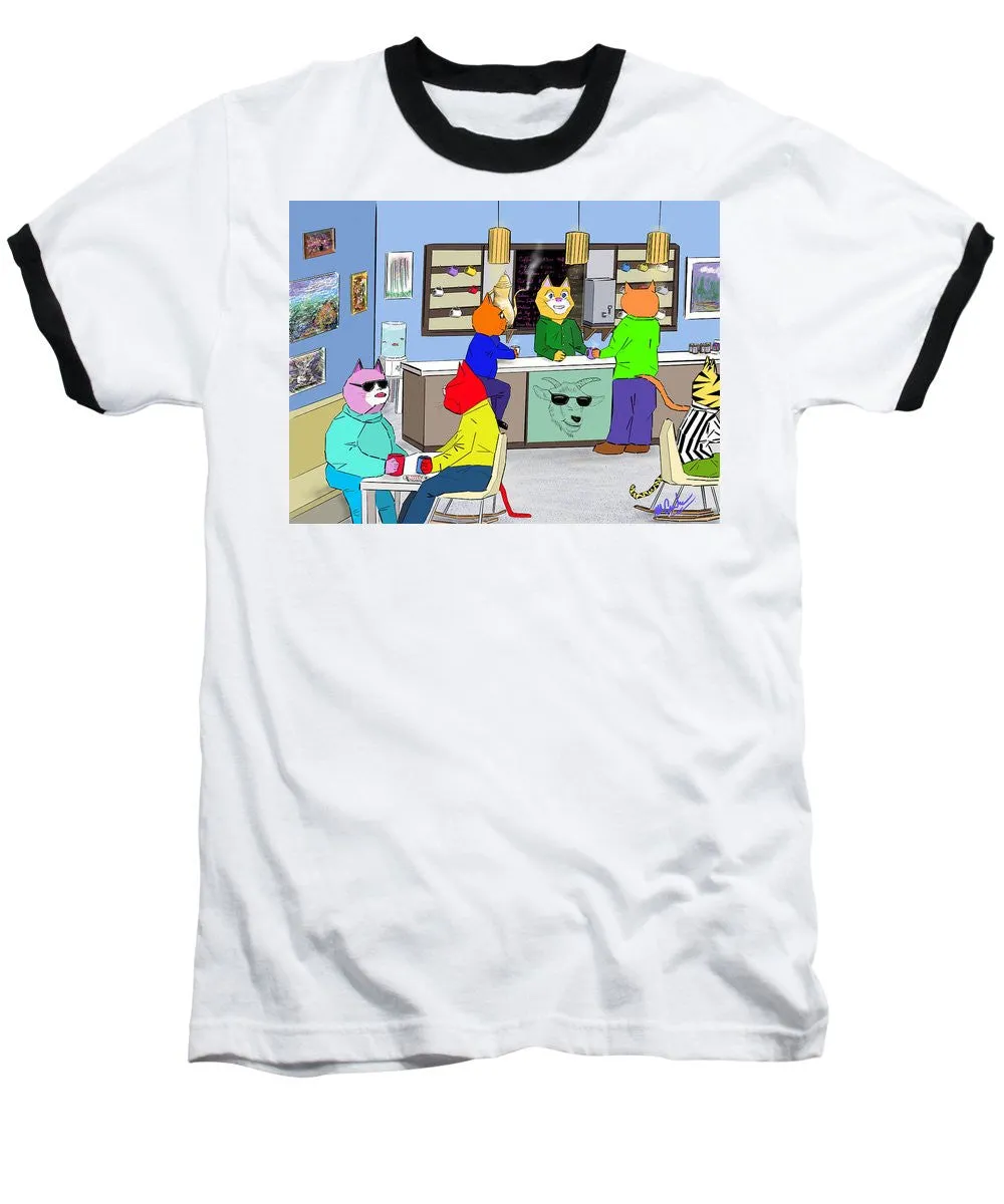 Coffee Cats - Baseball T-Shirt