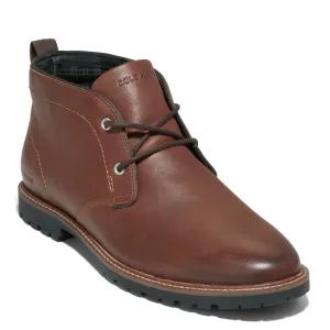 Cole Haan Men's Midland Lug Chukka Boot, Dark Sequoia/Grey Pinstripe Water Resistant, 9.5