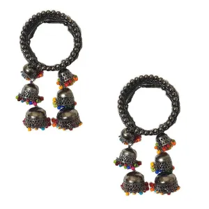 Combo of 2 Bangle Bracelet with Multicolor Beads Jhumki